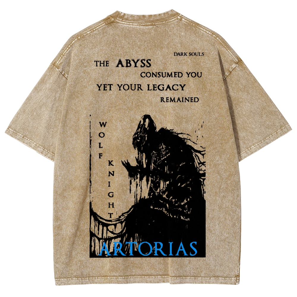 Dark Souls Unisex Fit Washed T-Shirt 2601010549