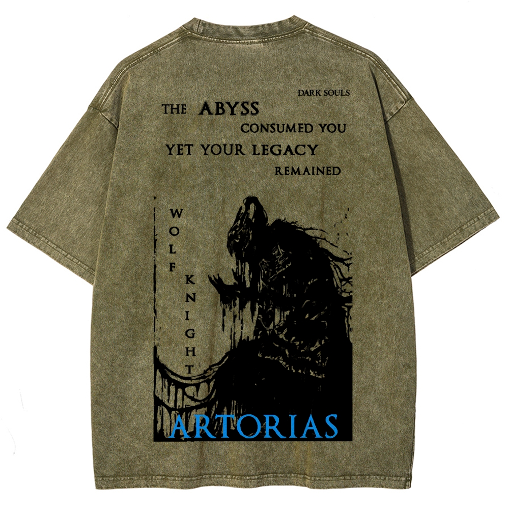 Dark Souls Unisex Fit Washed T-Shirt 2601010549