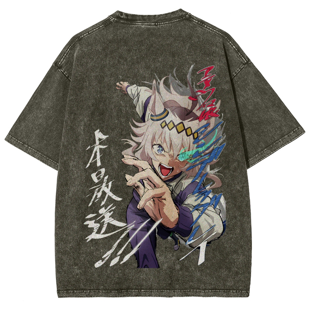 Oguri Cap Unisex Fit Washed T-Shirt 2601011236