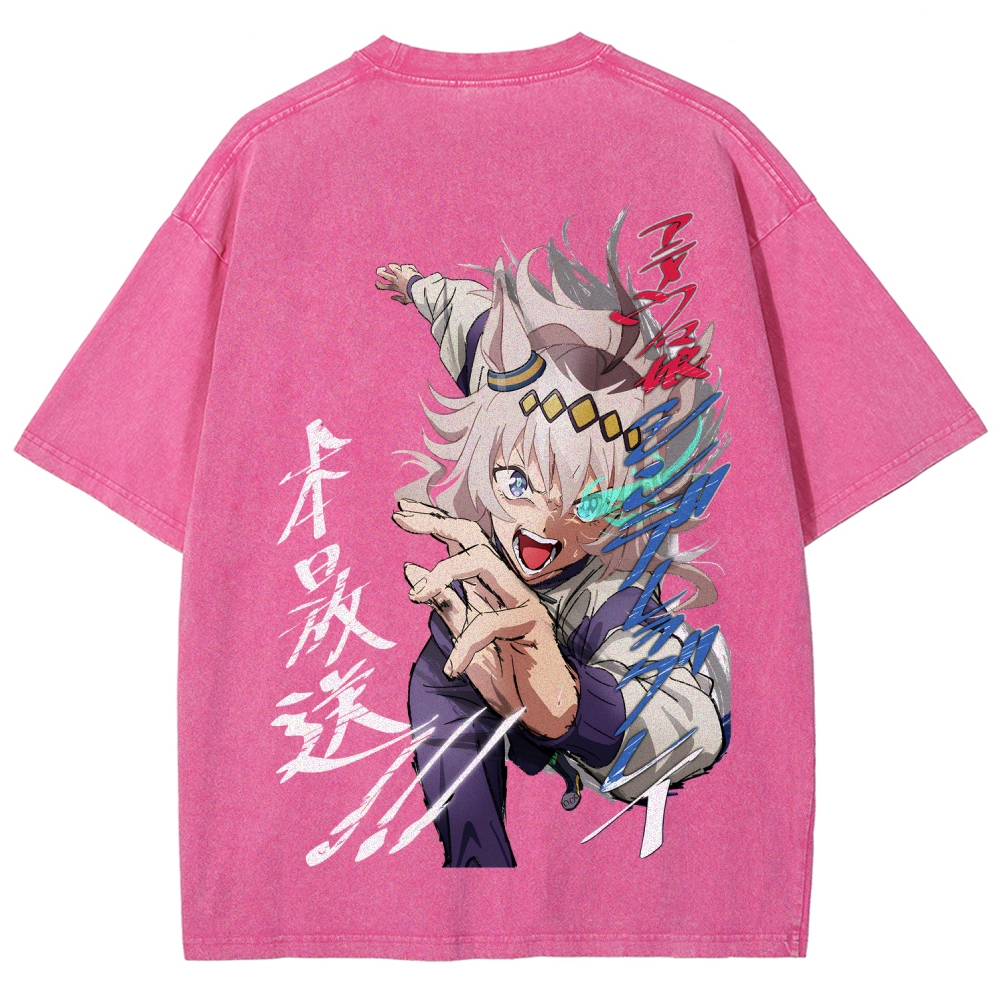 Oguri Cap Unisex Fit Washed T-Shirt 2601011236