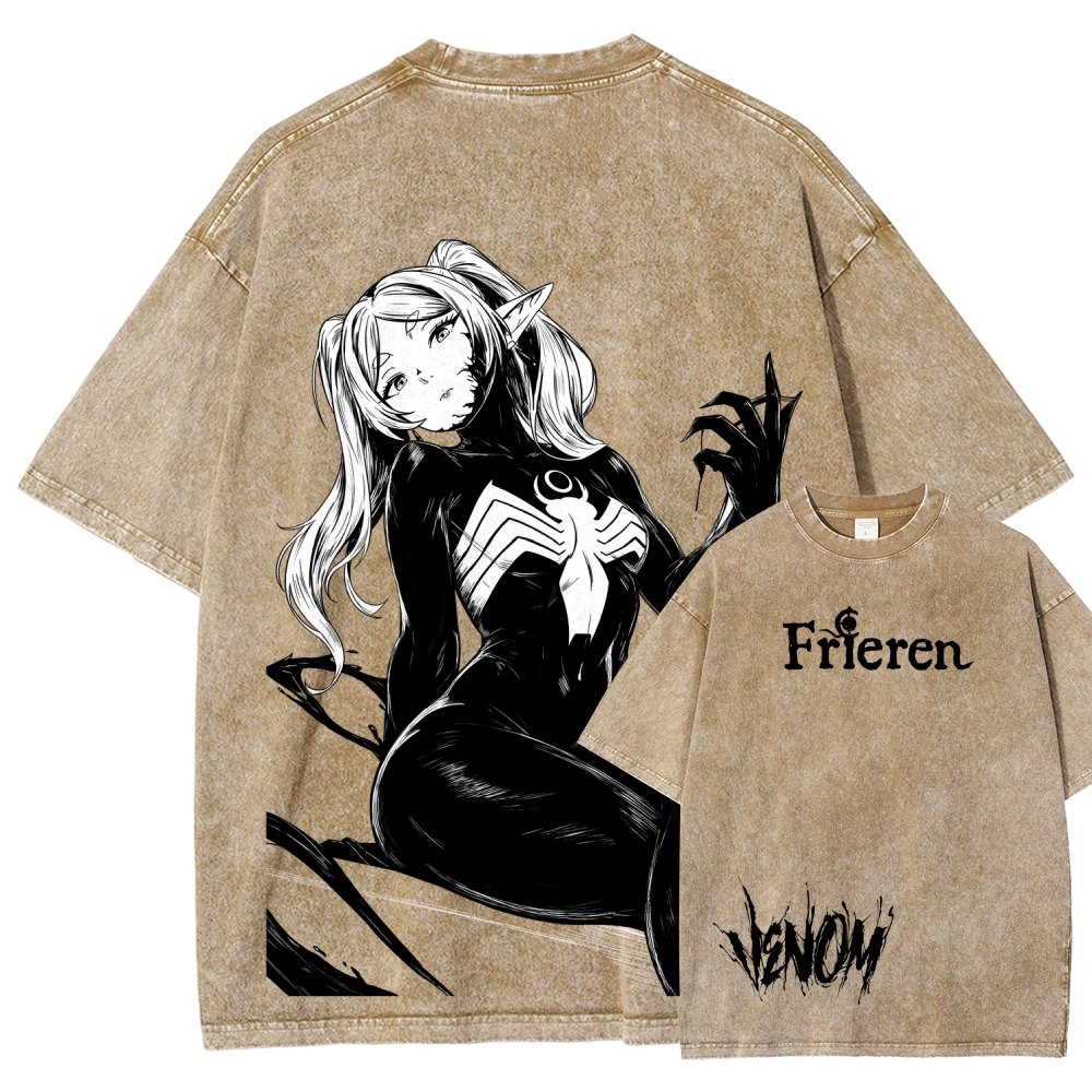 Frieren Unisex Fit Washed T-Shirt 2601011519