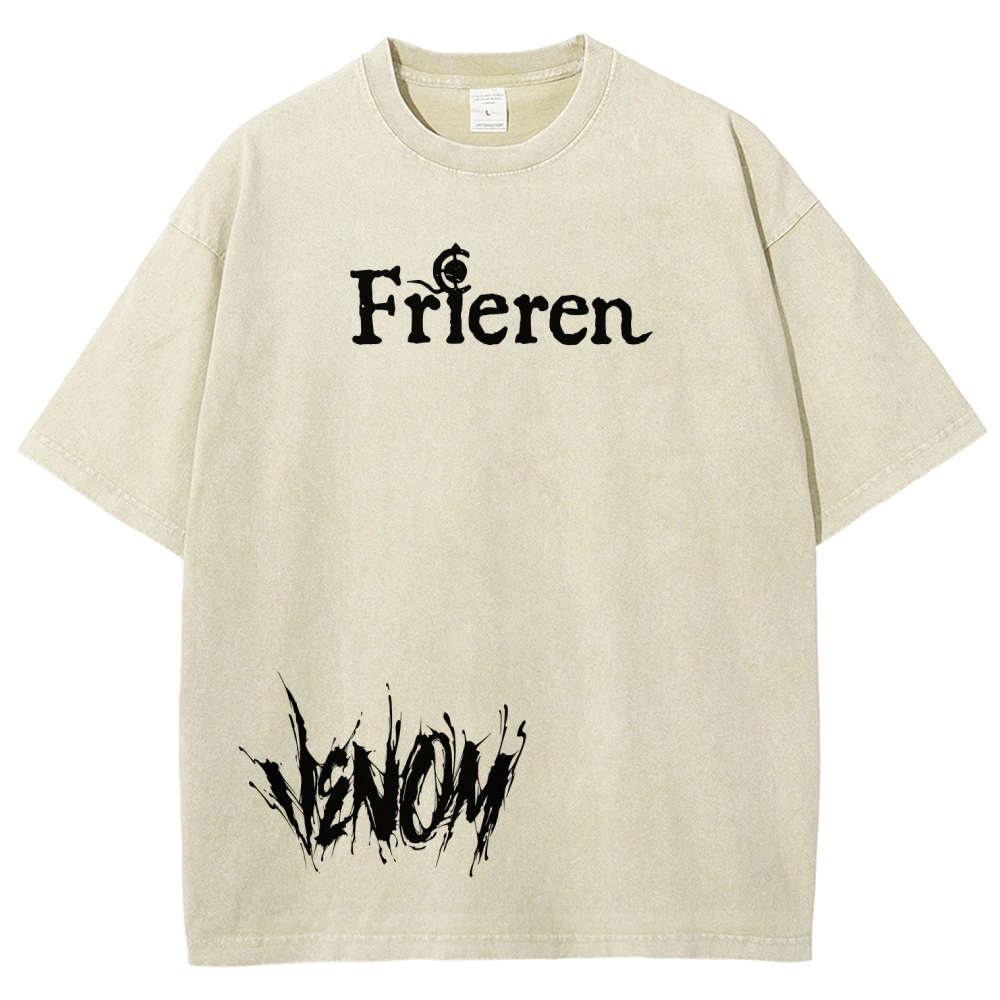 Frieren Unisex Fit Washed T-Shirt 2601011519