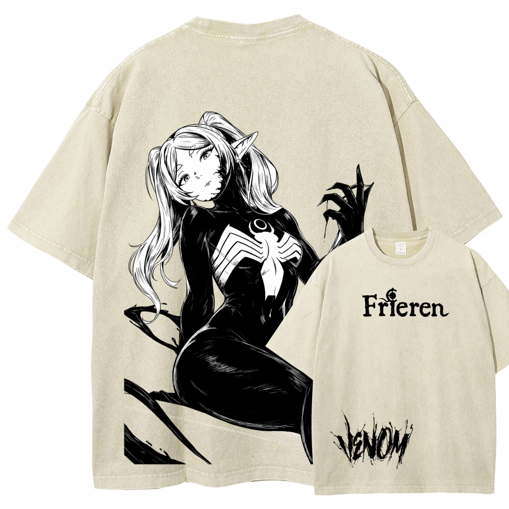 Frieren Unisex Fit Washed T-Shirt 2601011519