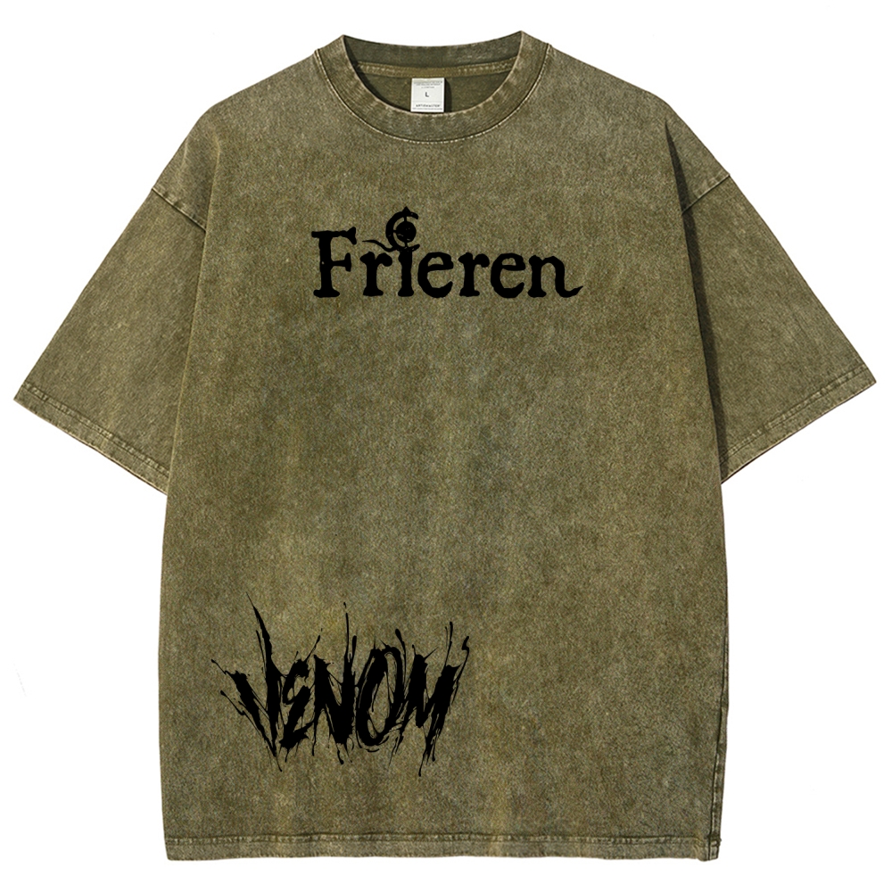 Frieren Unisex Fit Washed T-Shirt 2601011519