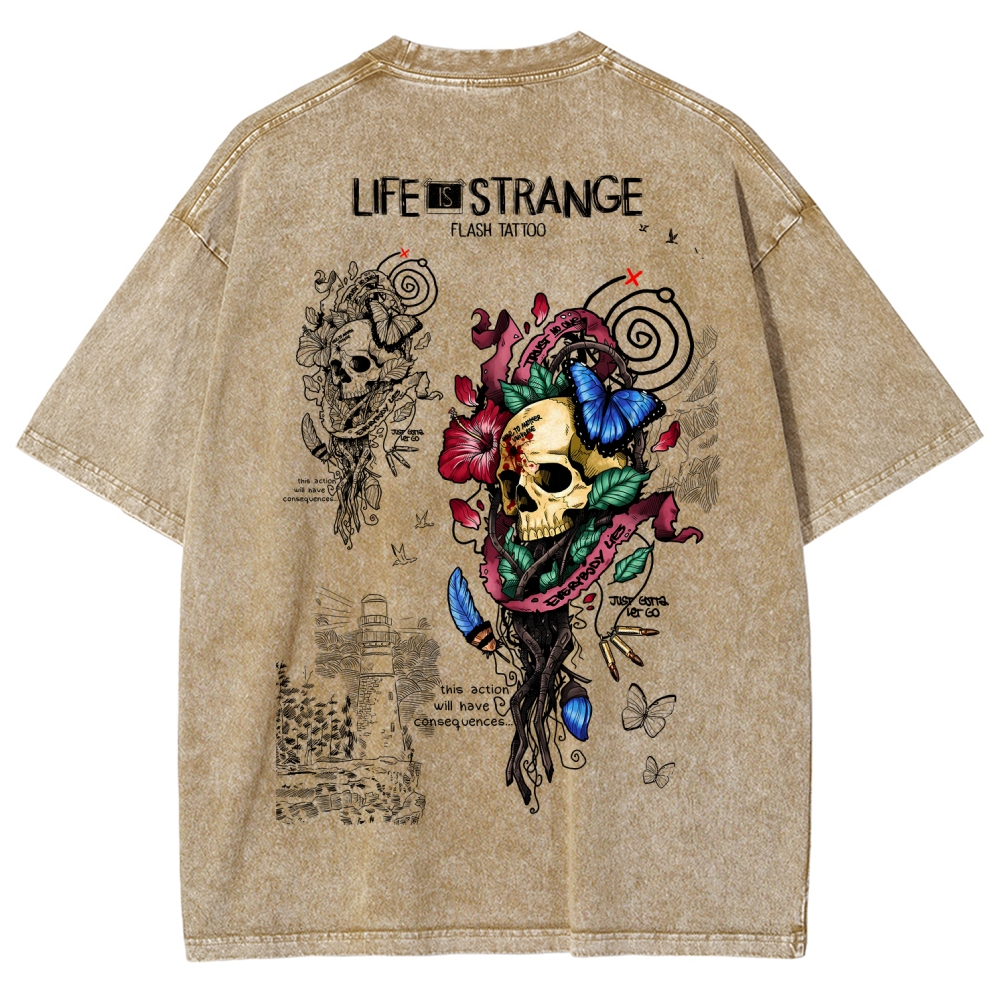 Life Is Strange Unisex Fit Washed T-Shirt 2601011951