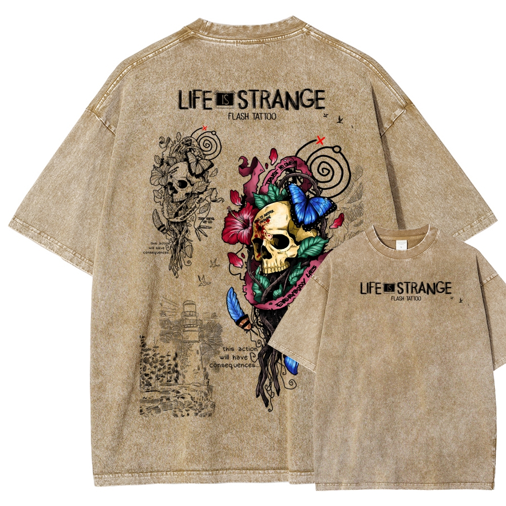 Life Is Strange Unisex Fit Washed T-Shirt 2601011951