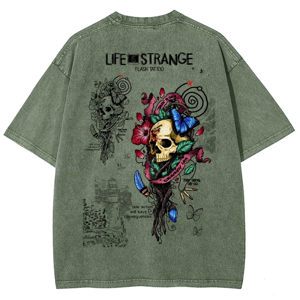 Life Is Strange Unisex Fit Washed T-Shirt 2601011951