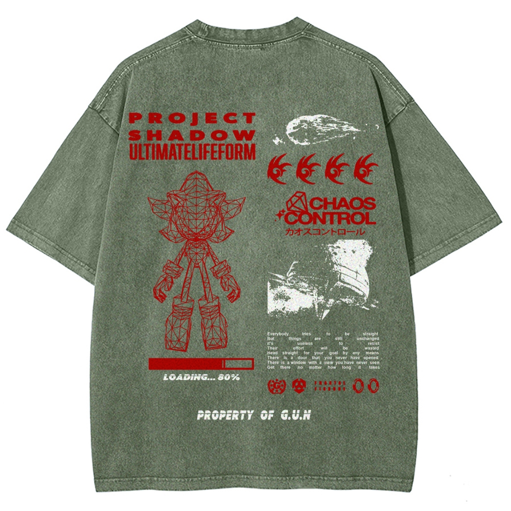 Sonic Unisex Fit Washed T-Shirt 2601012157