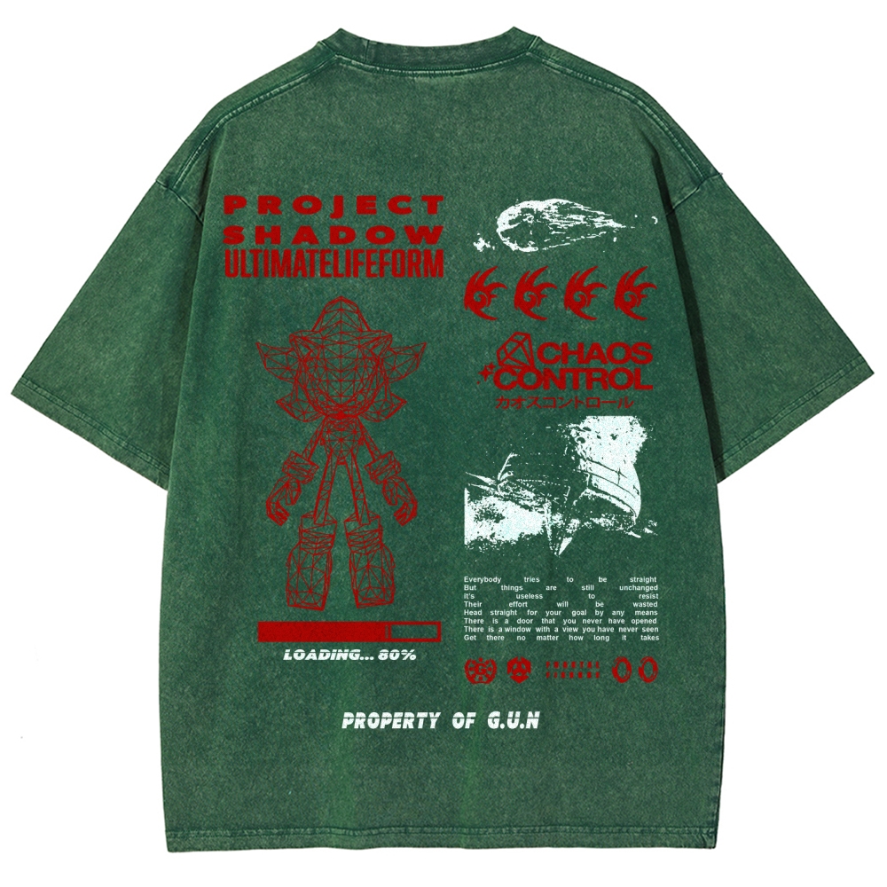 Sonic Unisex Fit Washed T-Shirt 2601012157