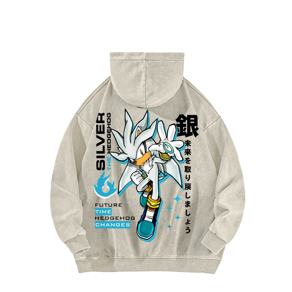 Sonic Unisex Washed Hoodie 2601012159