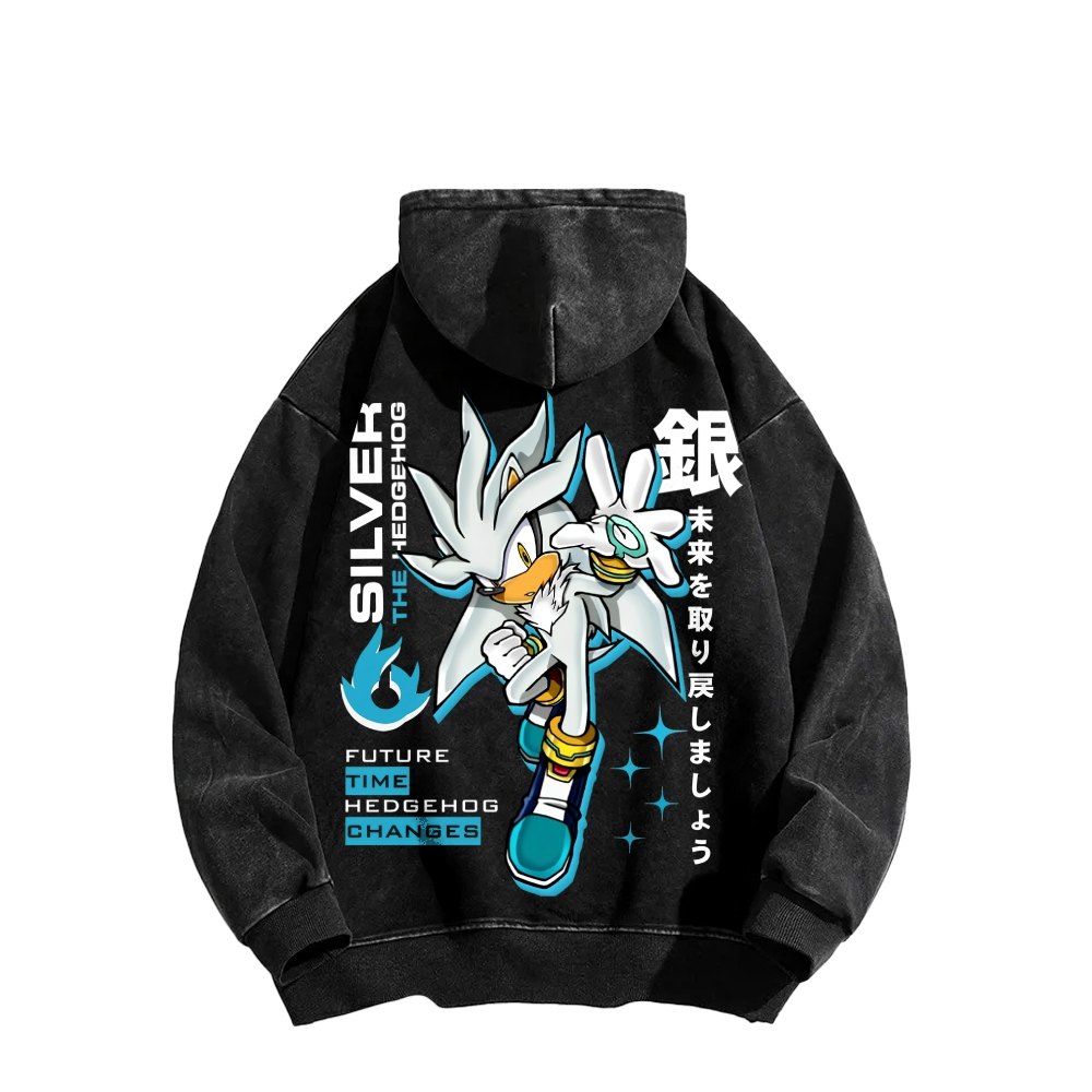 Sonic Unisex Washed Hoodie 2601012159
