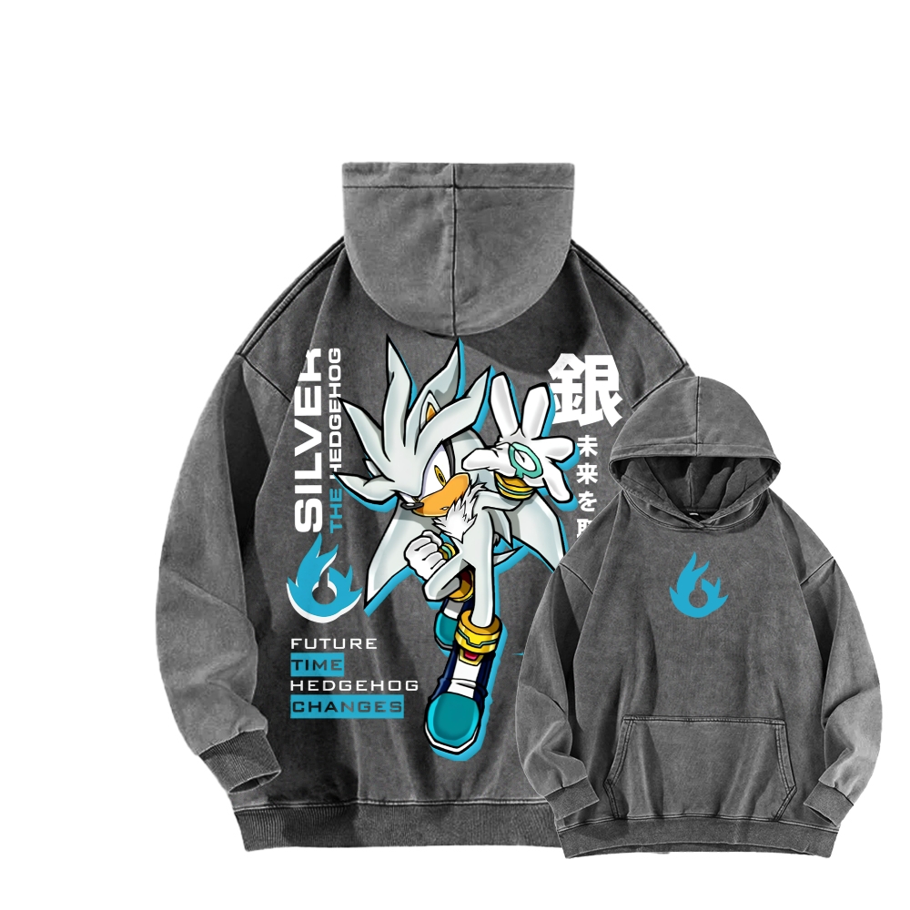 Sonic Unisex Washed Hoodie 2601012159