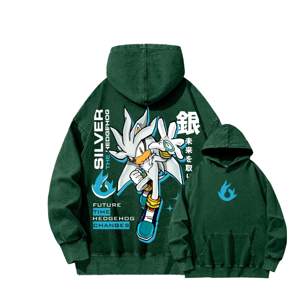 Sonic Unisex Washed Hoodie 2601012159
