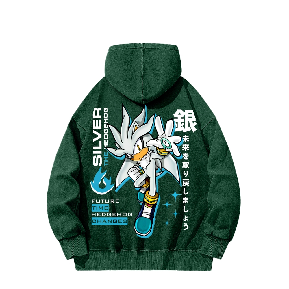 Sonic Unisex Washed Hoodie 2601012159