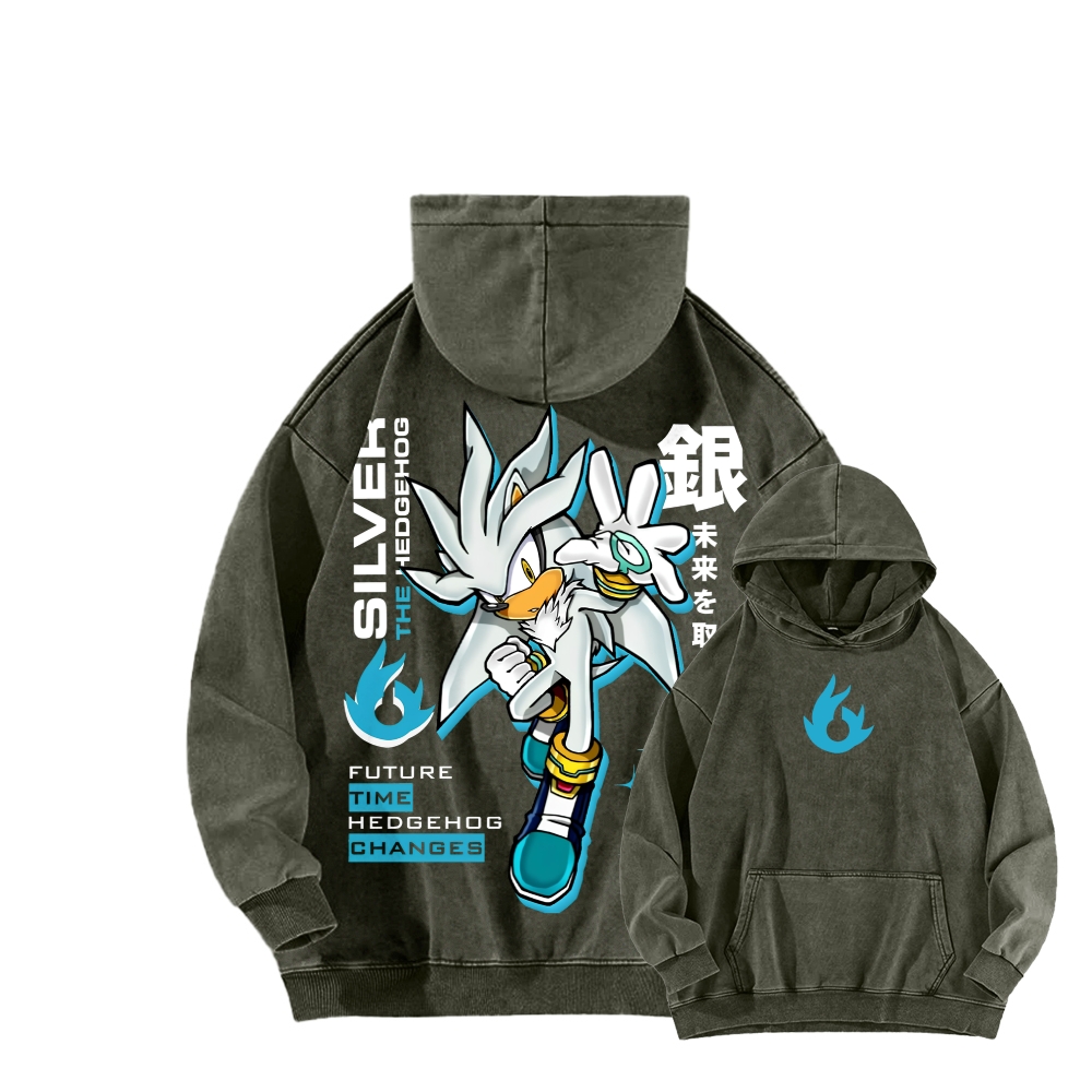 Sonic Unisex Washed Hoodie 2601012159