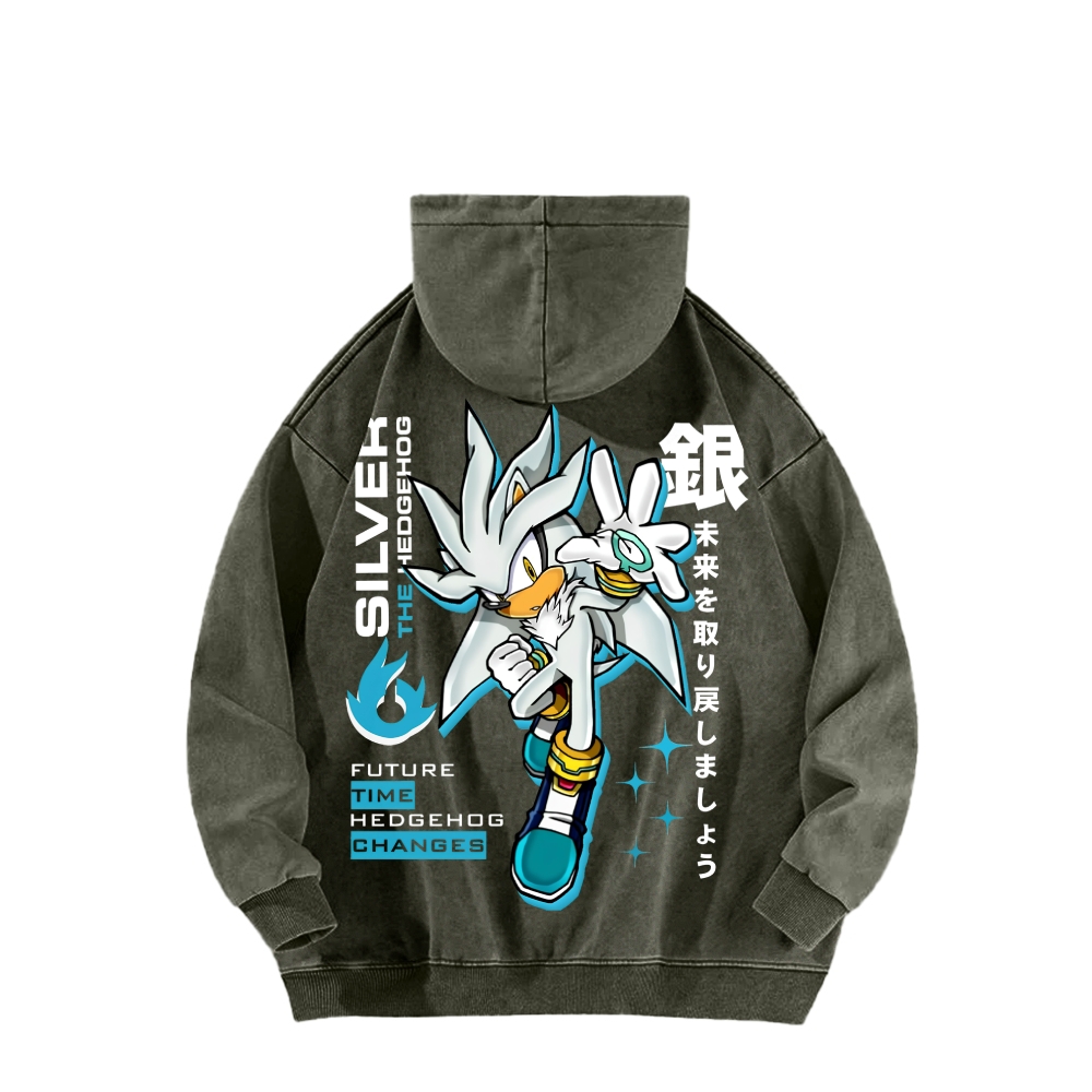 Sonic Unisex Washed Hoodie 2601012159