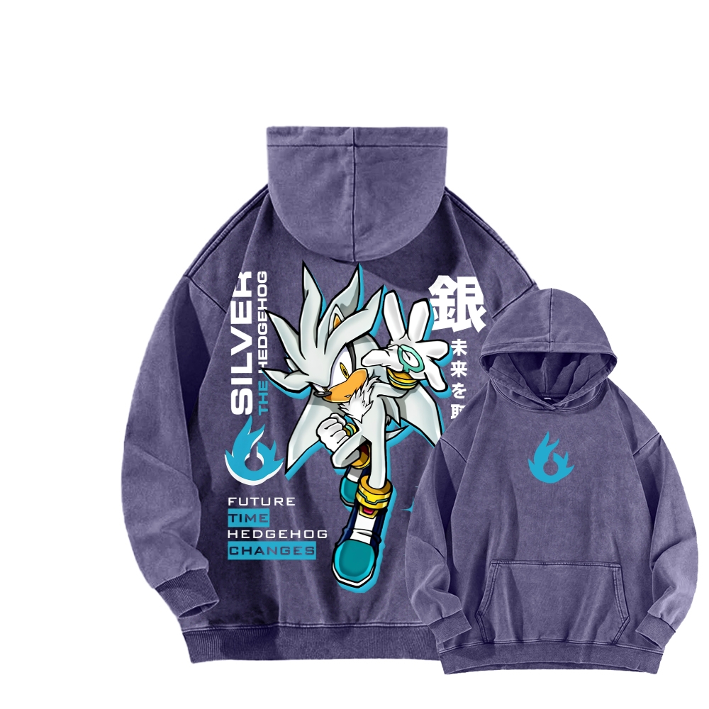 Sonic Unisex Washed Hoodie 2601012159