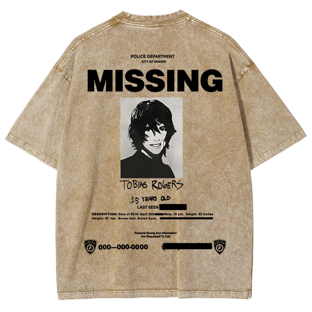 Marble Hornets Unisex Fit Washed T-Shirt 2601012591