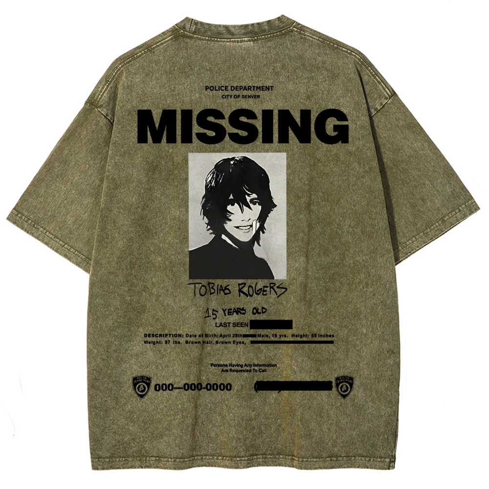 Marble Hornets Unisex Fit Washed T-Shirt 2601012591