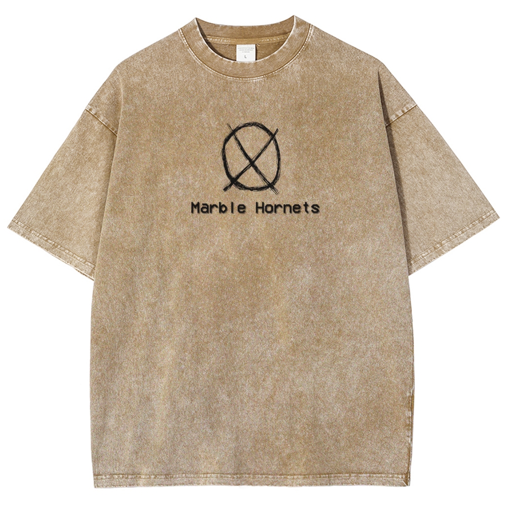 Marble Hornets Unisex Fit Washed T-Shirt 2601012639