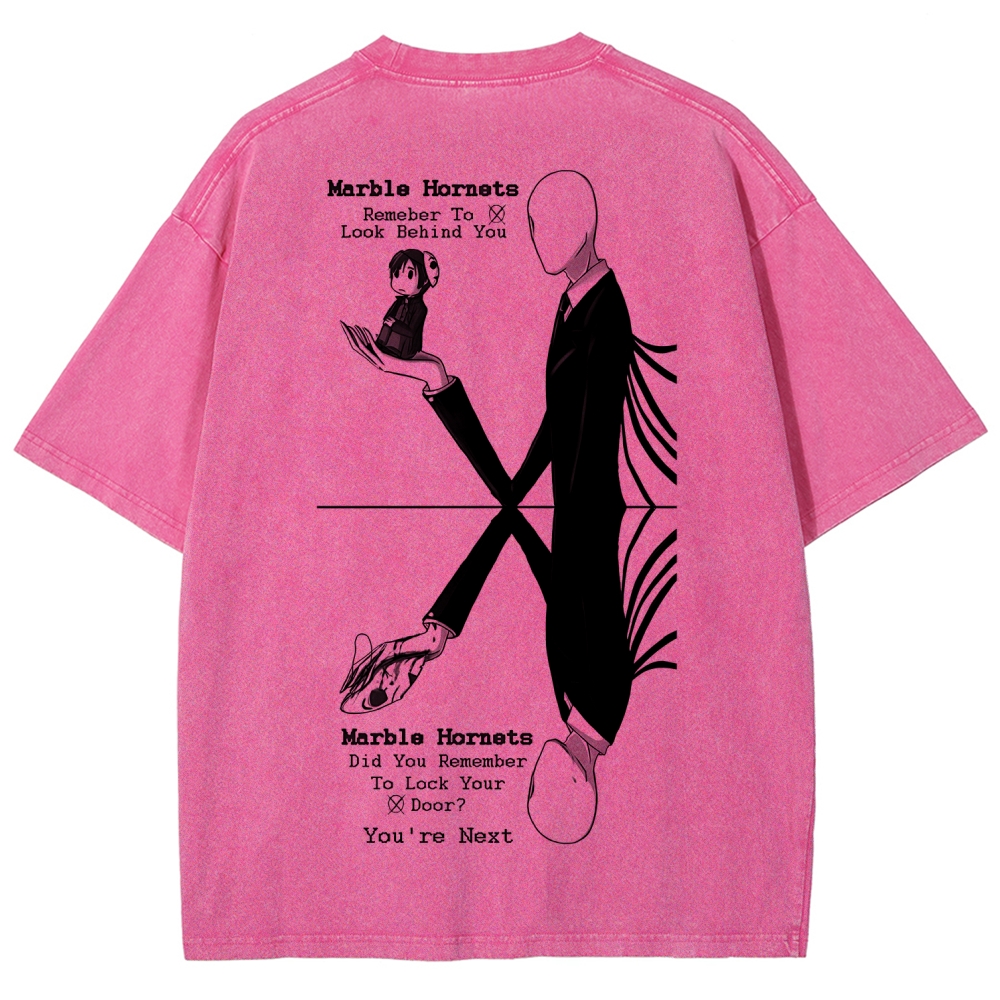 Marble Hornets Unisex Fit Washed T-Shirt 2601012639