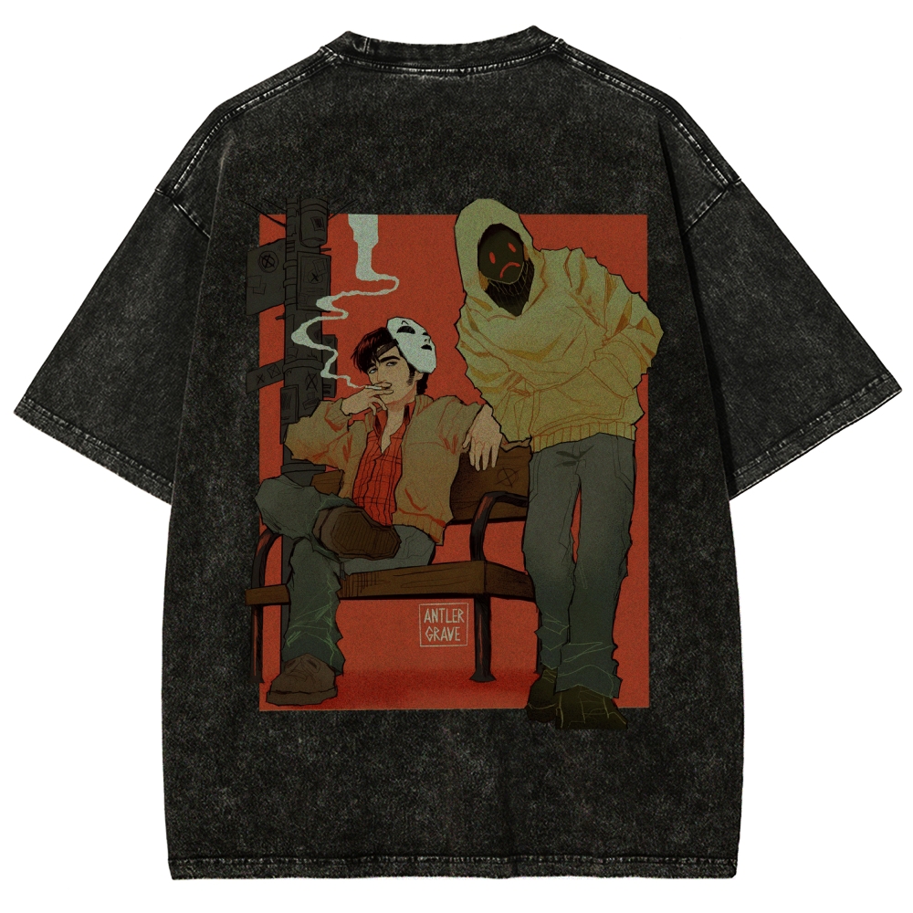 Marble Hornets Unisex Fit Washed T-Shirt 2601012658