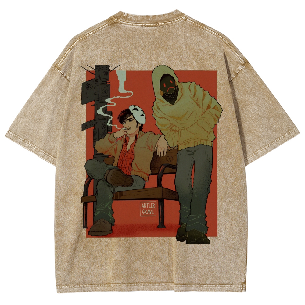 Marble Hornets Unisex Fit Washed T-Shirt 2601012658