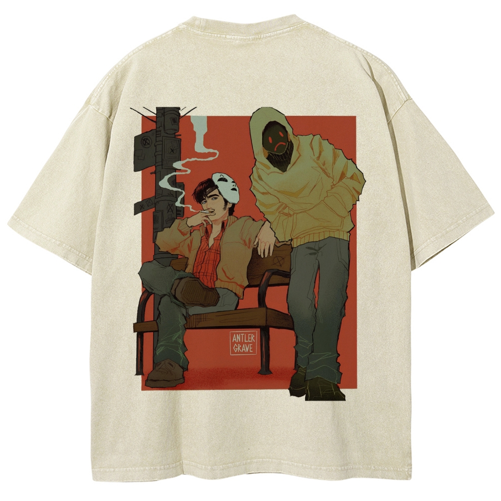 Marble Hornets Unisex Fit Washed T-Shirt 2601012658