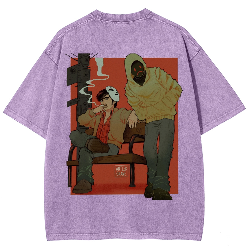 Marble Hornets Unisex Fit Washed T-Shirt 2601012658