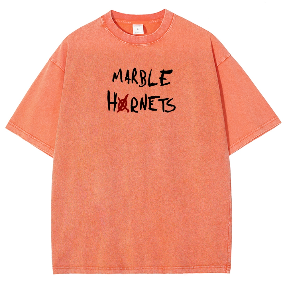 Marble Hornets Unisex Fit Washed T-Shirt 2601012658