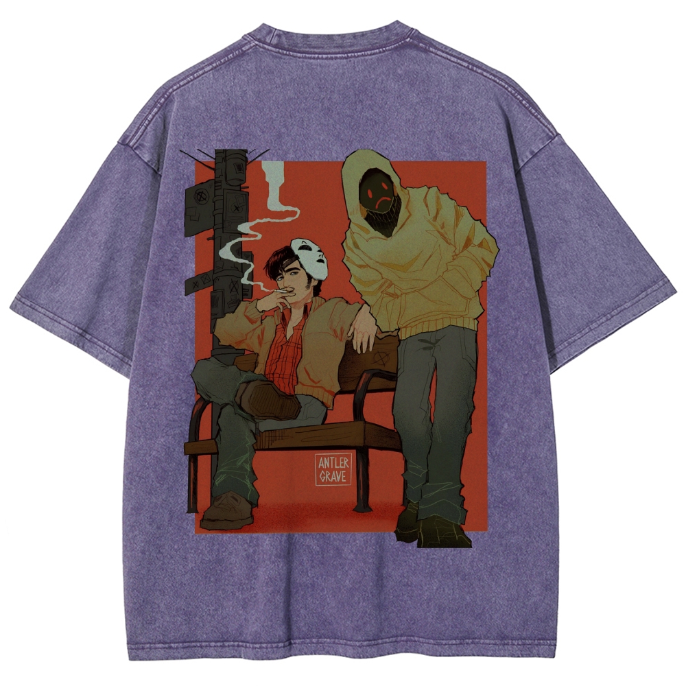 Marble Hornets Unisex Fit Washed T-Shirt 2601012658