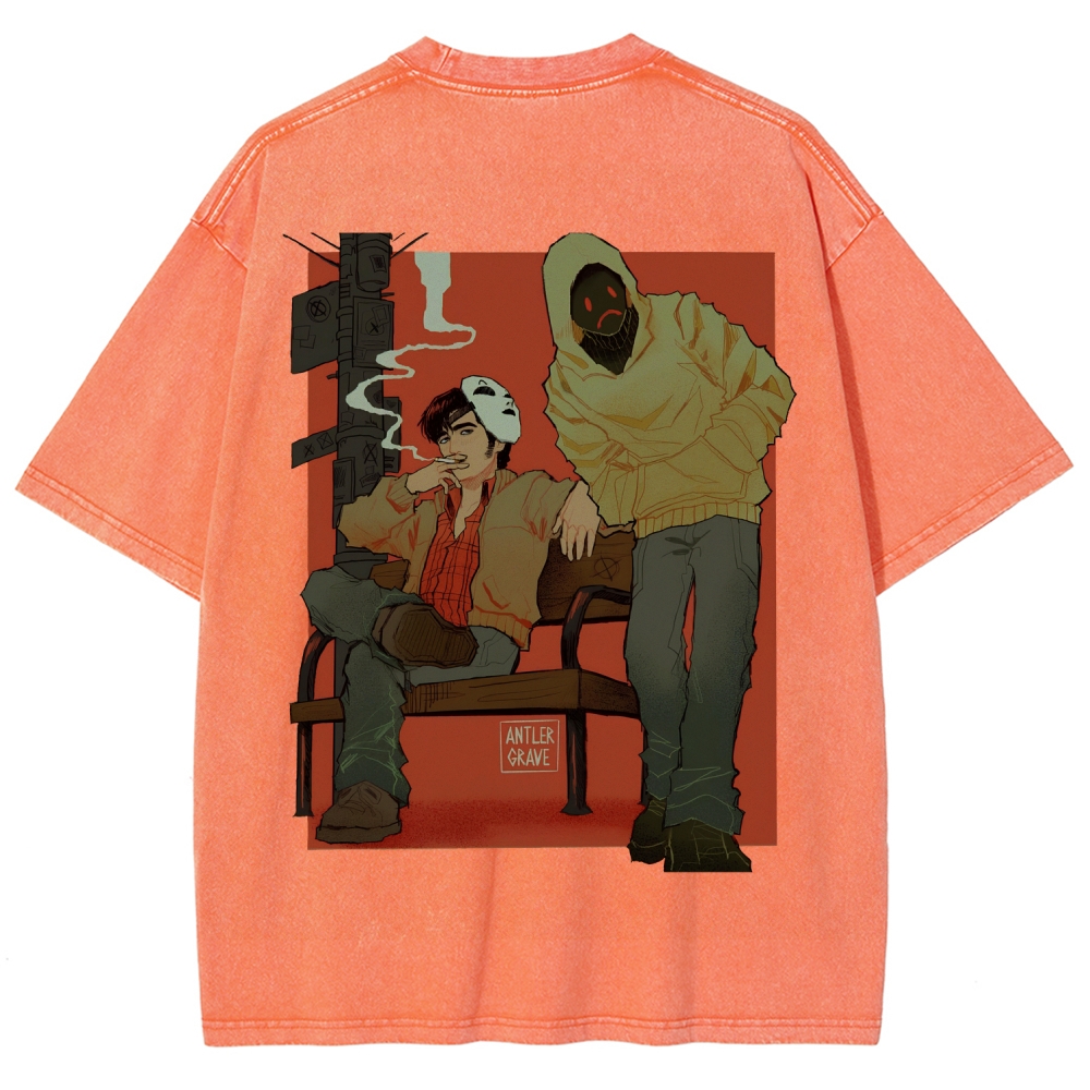 Marble Hornets Unisex Fit Washed T-Shirt 2601012658