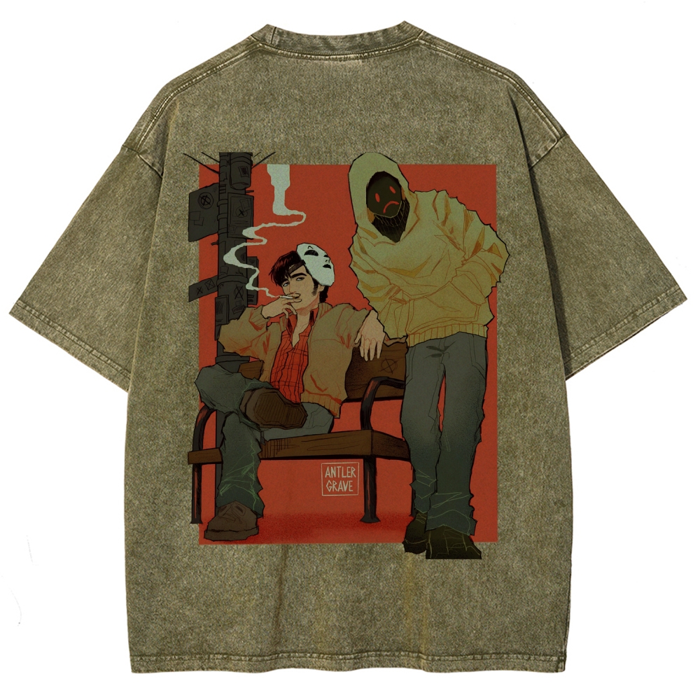 Marble Hornets Unisex Fit Washed T-Shirt 2601012658