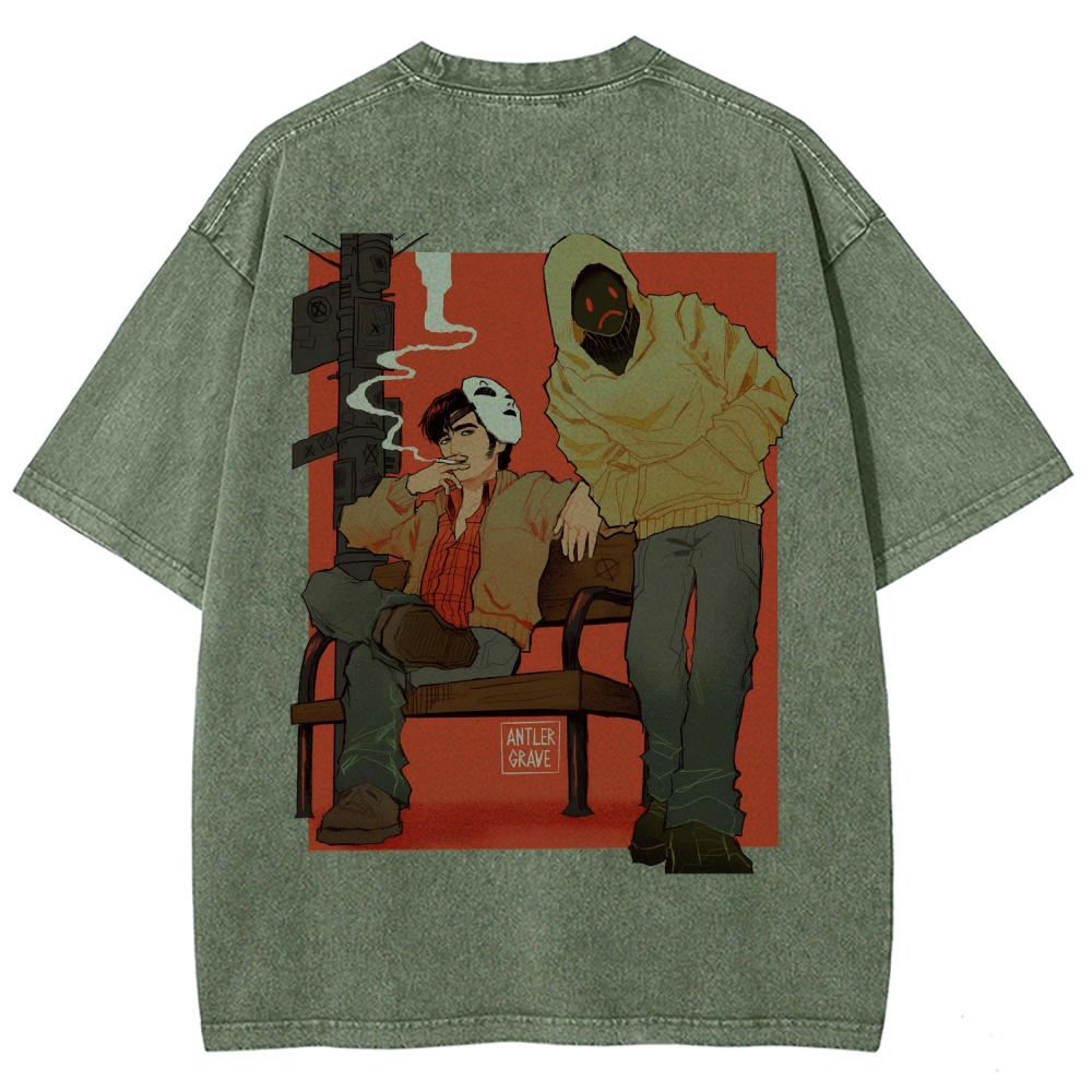 Marble Hornets Unisex Fit Washed T-Shirt 2601012658