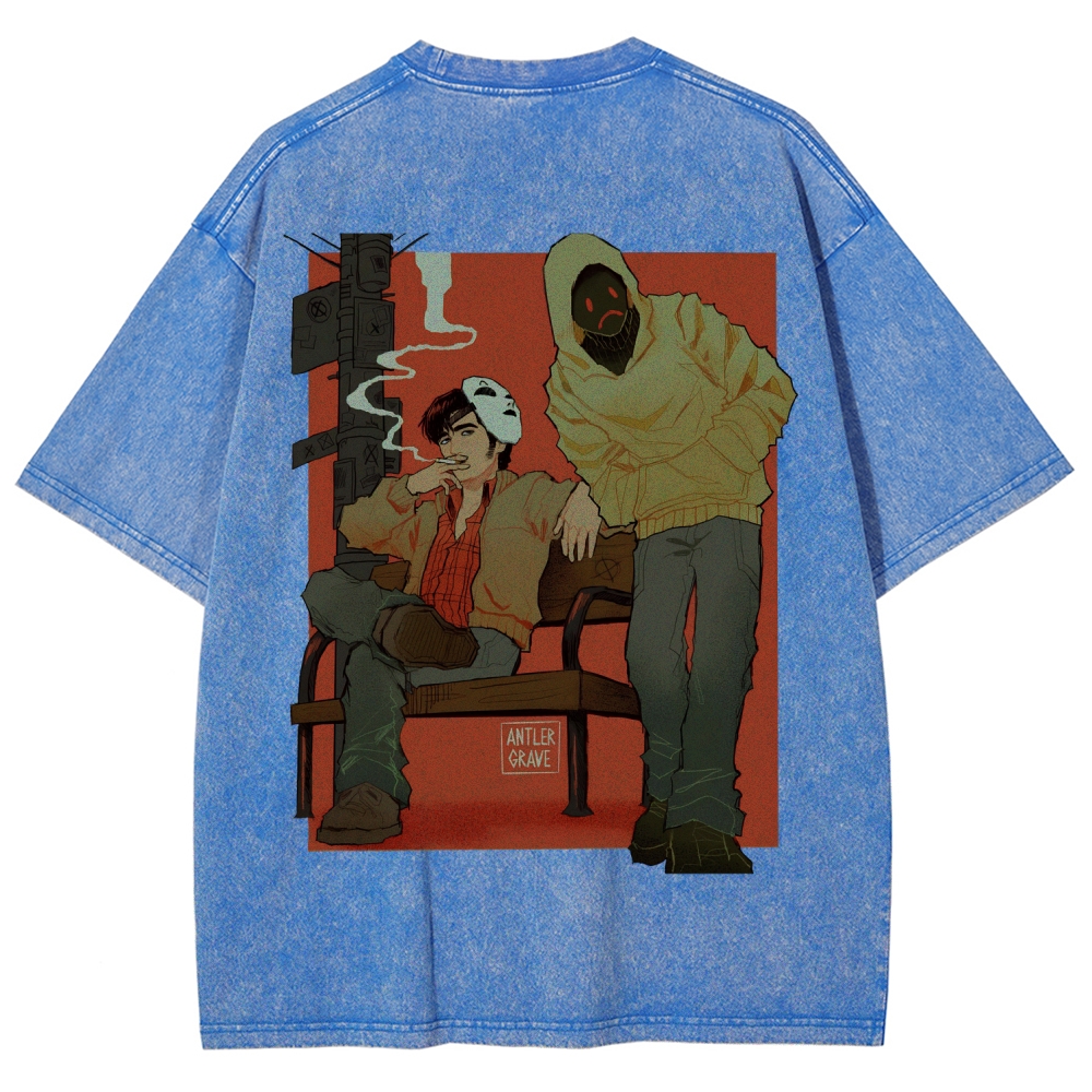 Marble Hornets Unisex Fit Washed T-Shirt 2601012658