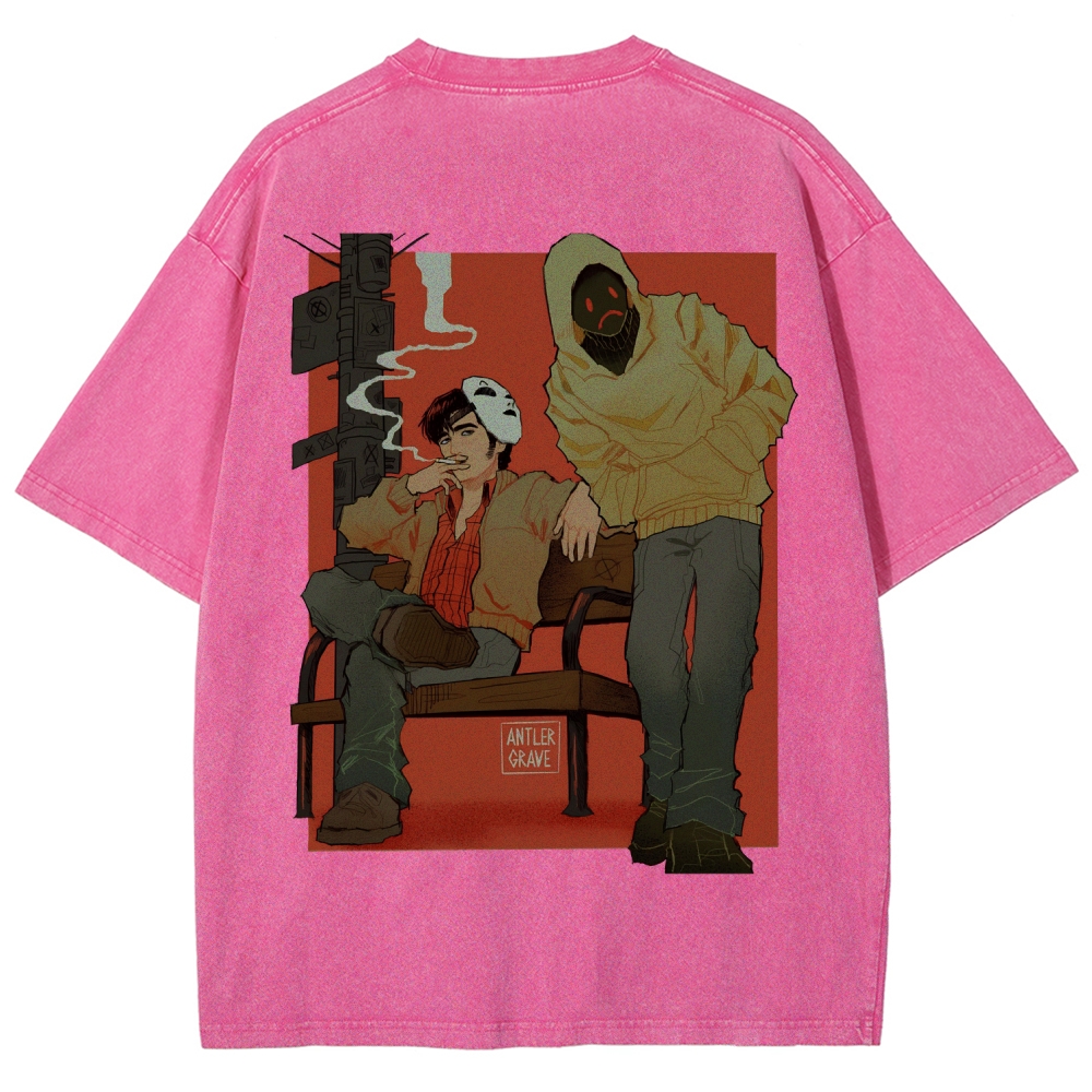 Marble Hornets Unisex Fit Washed T-Shirt 2601012658
