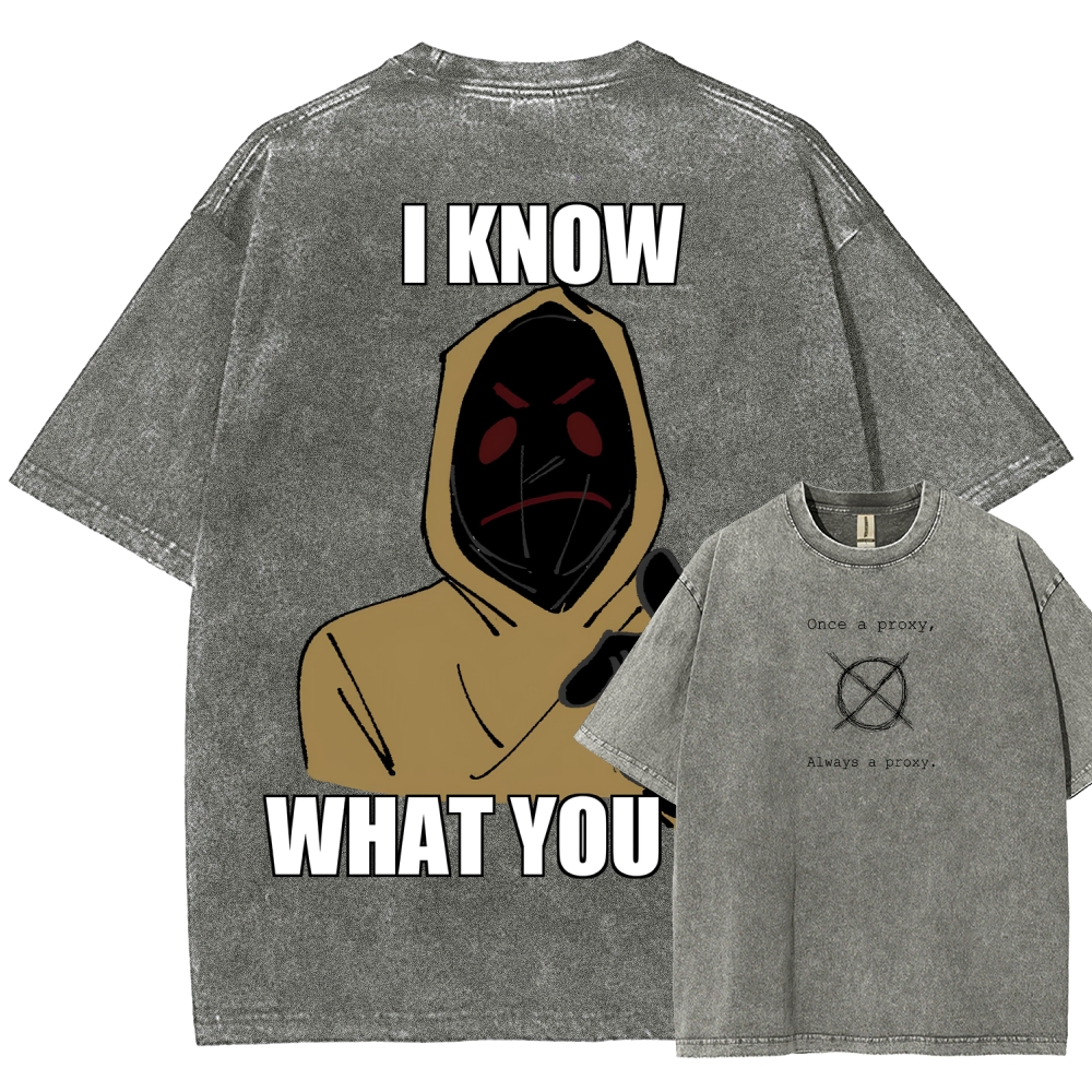 Marble Hornets Unisex Fit Washed T-Shirt 2601012692