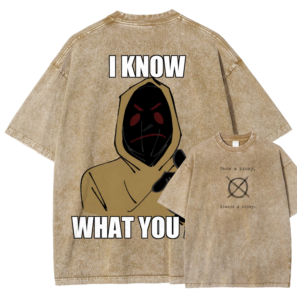 Marble Hornets Unisex Fit Washed T-Shirt 2601012692