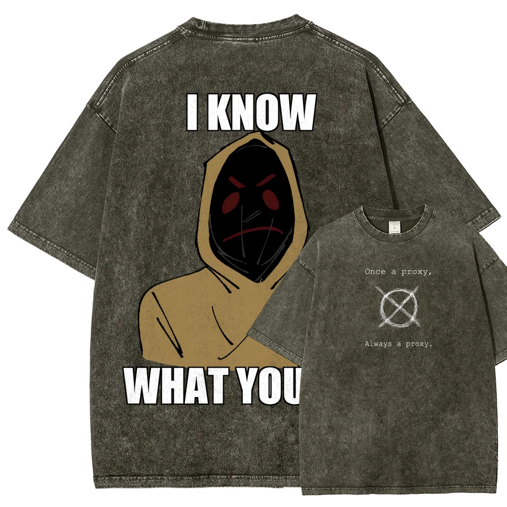 Marble Hornets Unisex Fit Washed T-Shirt 2601012692