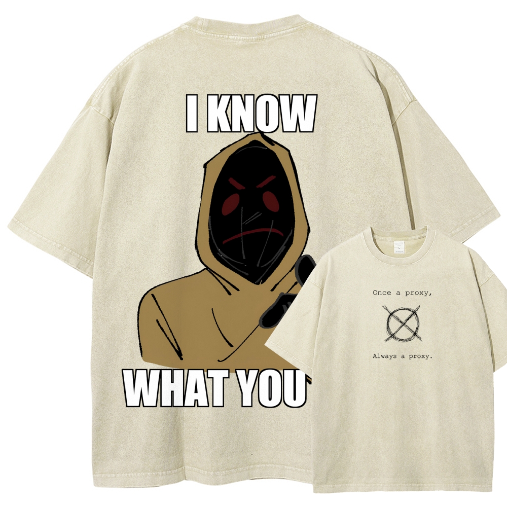 Marble Hornets Unisex Fit Washed T-Shirt 2601012692