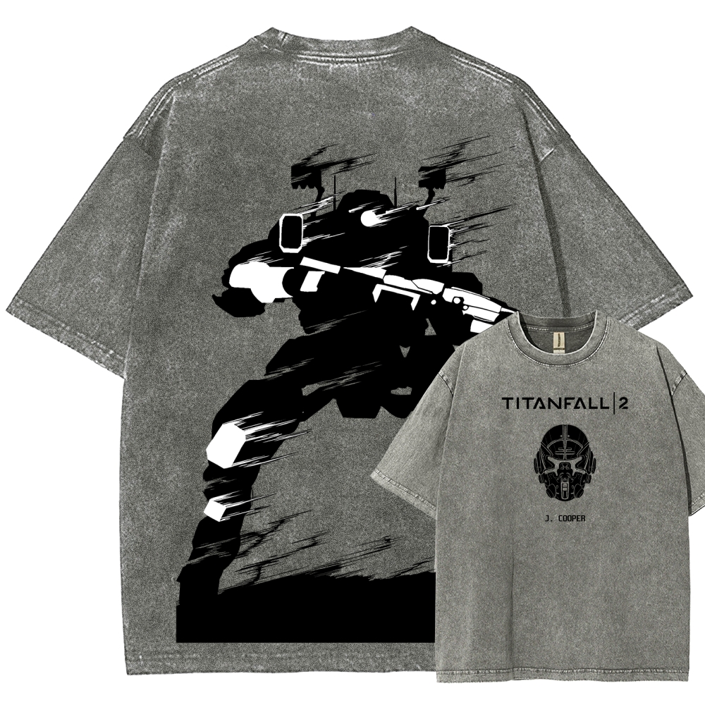 TITANFALL Unisex Fit Washed T-Shirt 2601013387