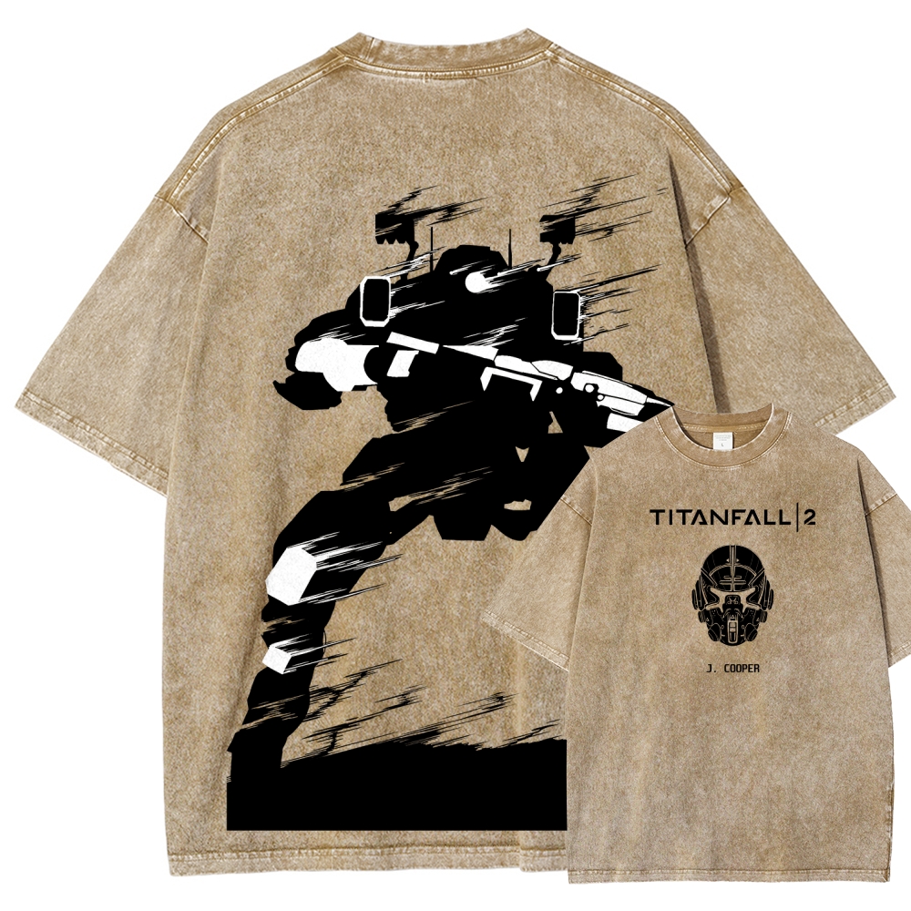 TITANFALL Unisex Fit Washed T-Shirt 2601013387