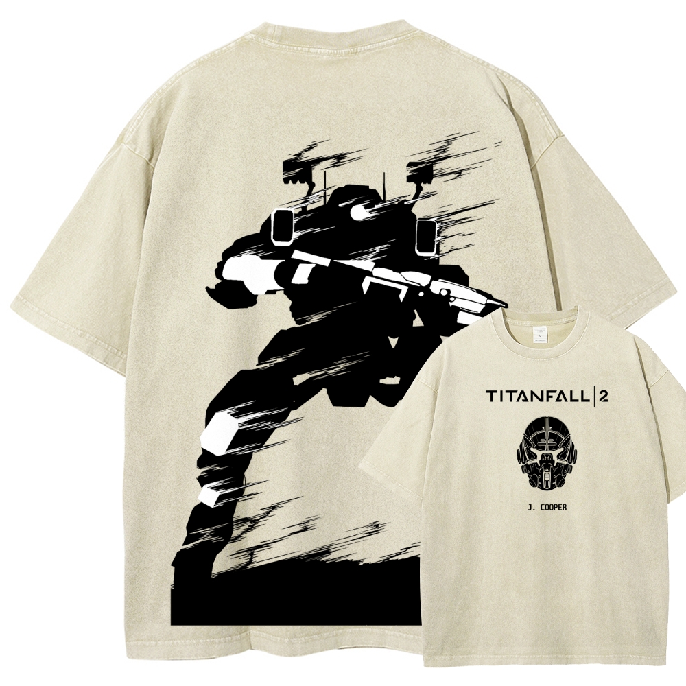 TITANFALL Unisex Fit Washed T-Shirt 2601013387