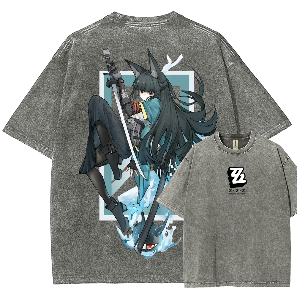 Zenless Zone Zero Unisex Fit Washed T-Shirt 2601013841
