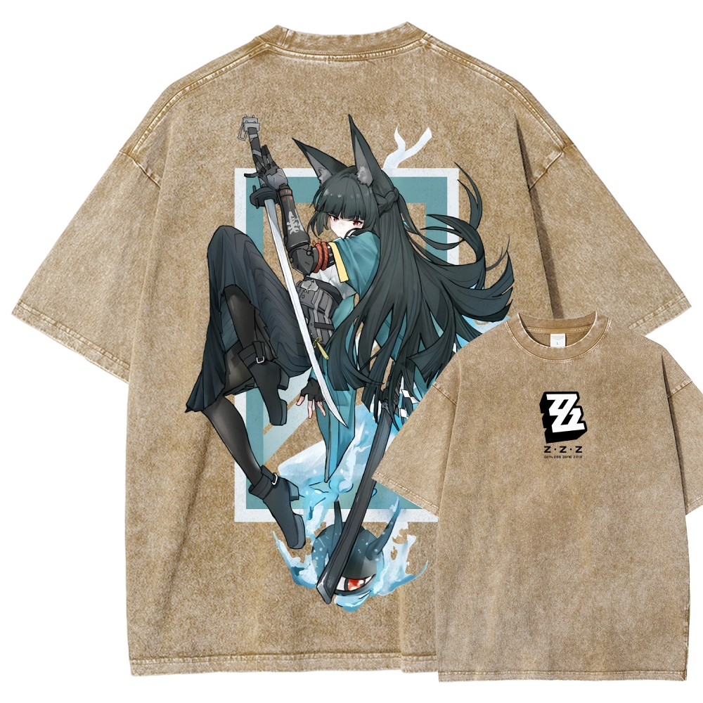 Zenless Zone Zero Unisex Fit Washed T-Shirt 2601013841