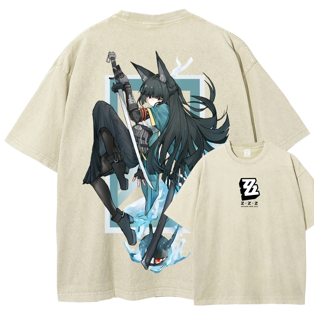 Zenless Zone Zero Unisex Fit Washed T-Shirt 2601013841