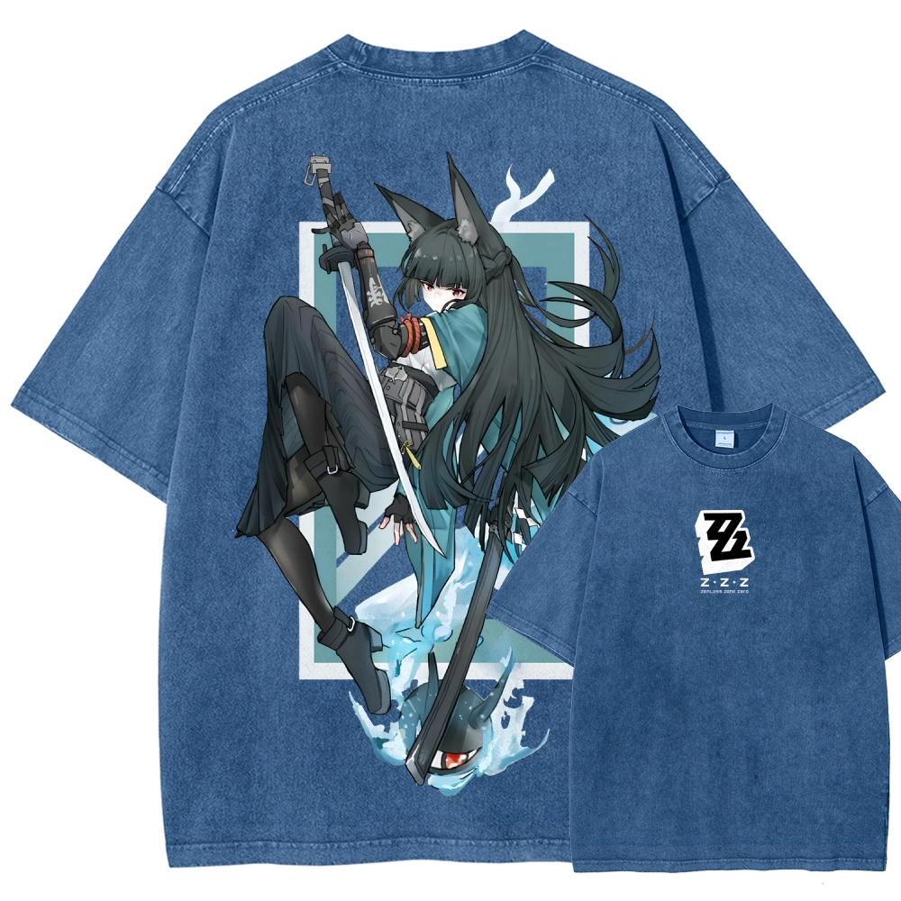Zenless Zone Zero Unisex Fit Washed T-Shirt 2601013841