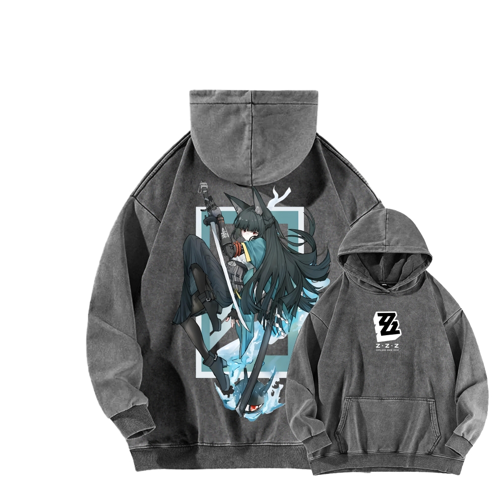 Zenless Zone Zero Unisex Washed Hoodie 2601013889