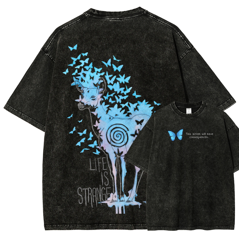 Life Is Strange Unisex Fit Washed T-Shirt 2601014235