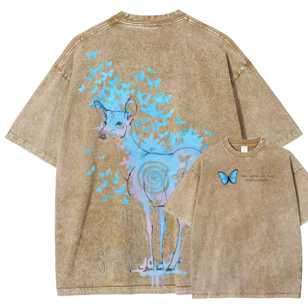 Life Is Strange Unisex Fit Washed T-Shirt 2601014235